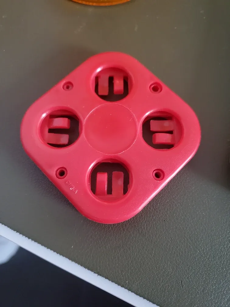 Red Plastic Coin holder