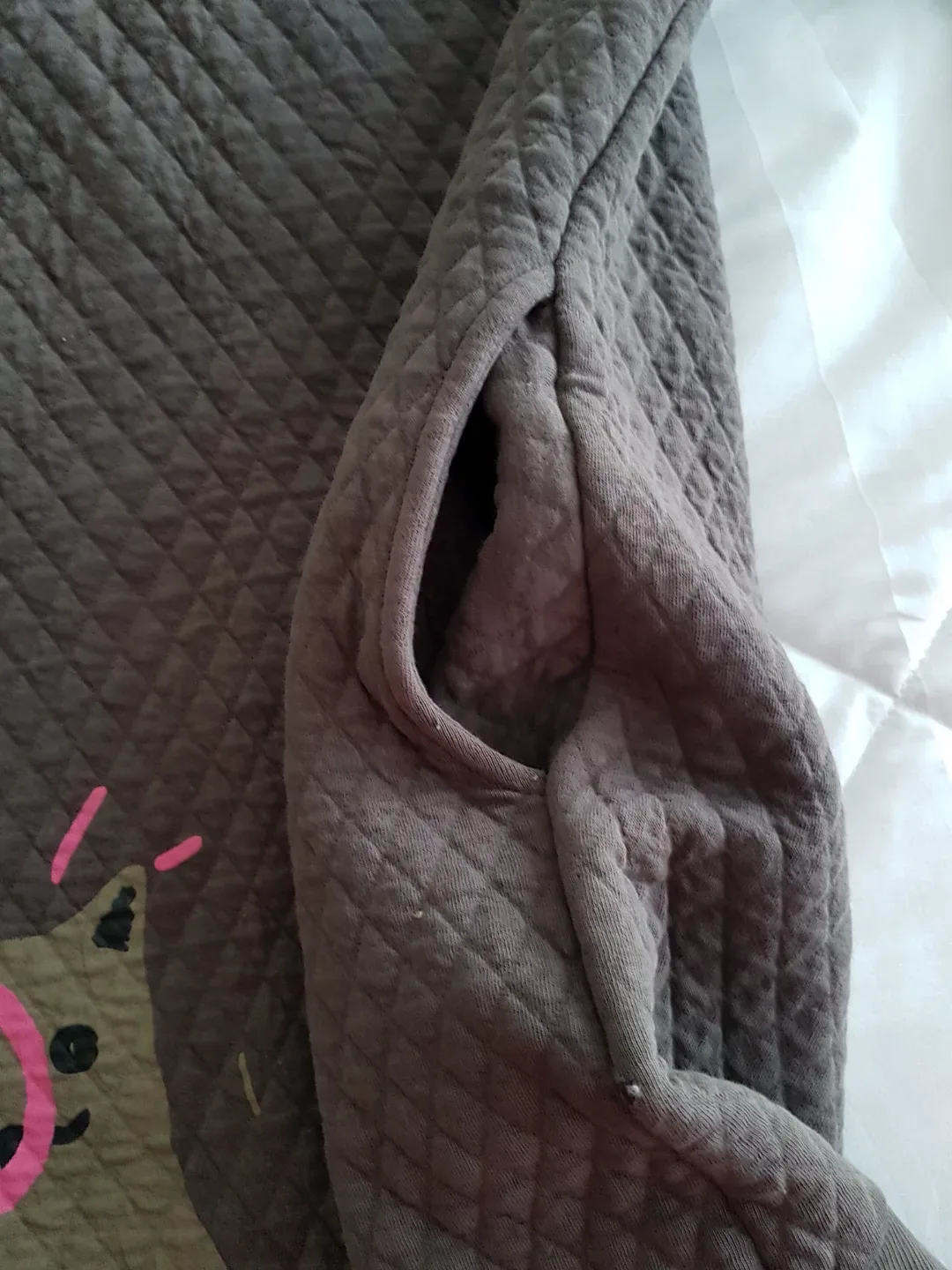 TITISEA CO. Quilted Hoodie Dress, Size L image indicator(3)