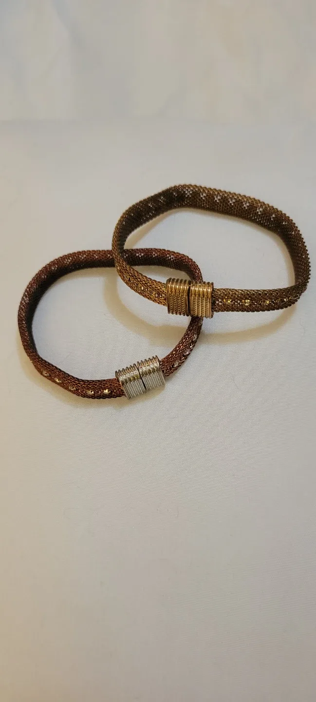 Two Stylish Mesh Bracelets