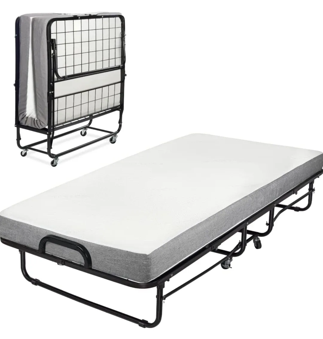 High Quality Folding Bed Frame with Memory Foam Mattress image indicator(2)