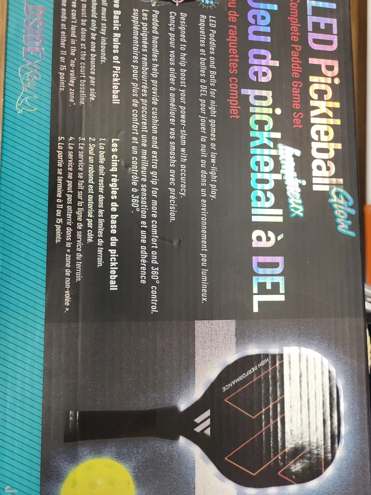 LED Pickleball Glow Complete Paddle Game Set