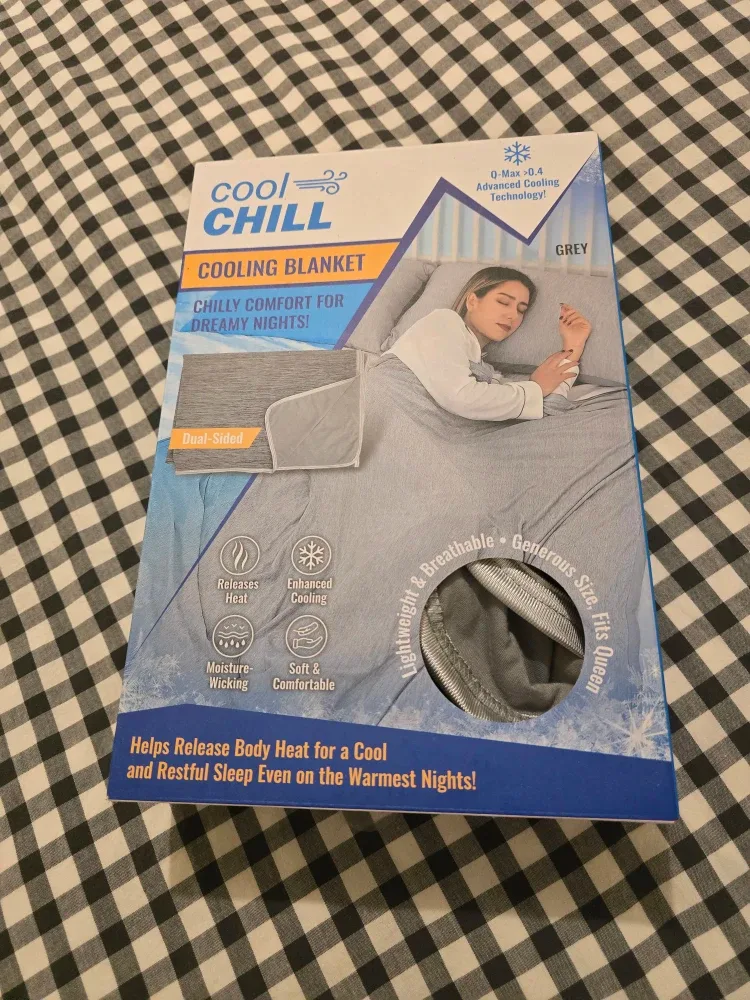 Cool Chill Cooling Blanket - Queen Size, Grey