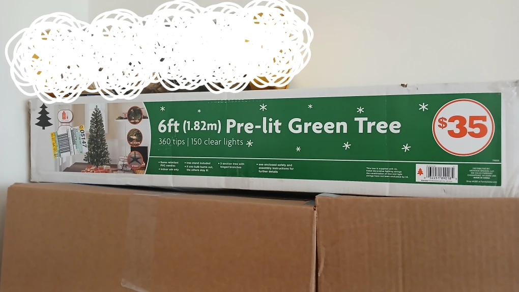 6ft Pre-lit Green Christmas Tree - photo 2
