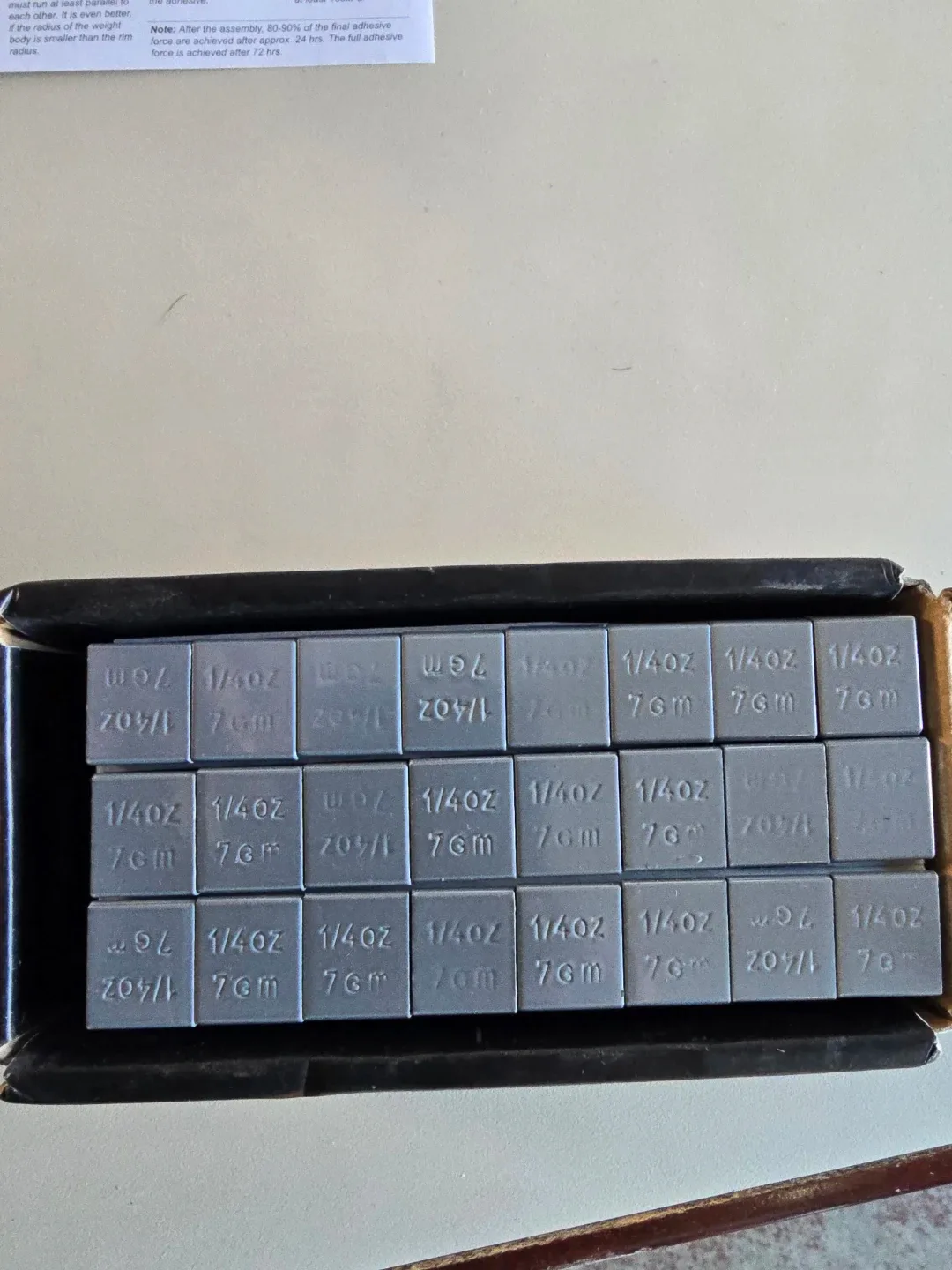 New CKAuto 1/4 oz Adhesive Steel Wheel Weights image indicator(2)