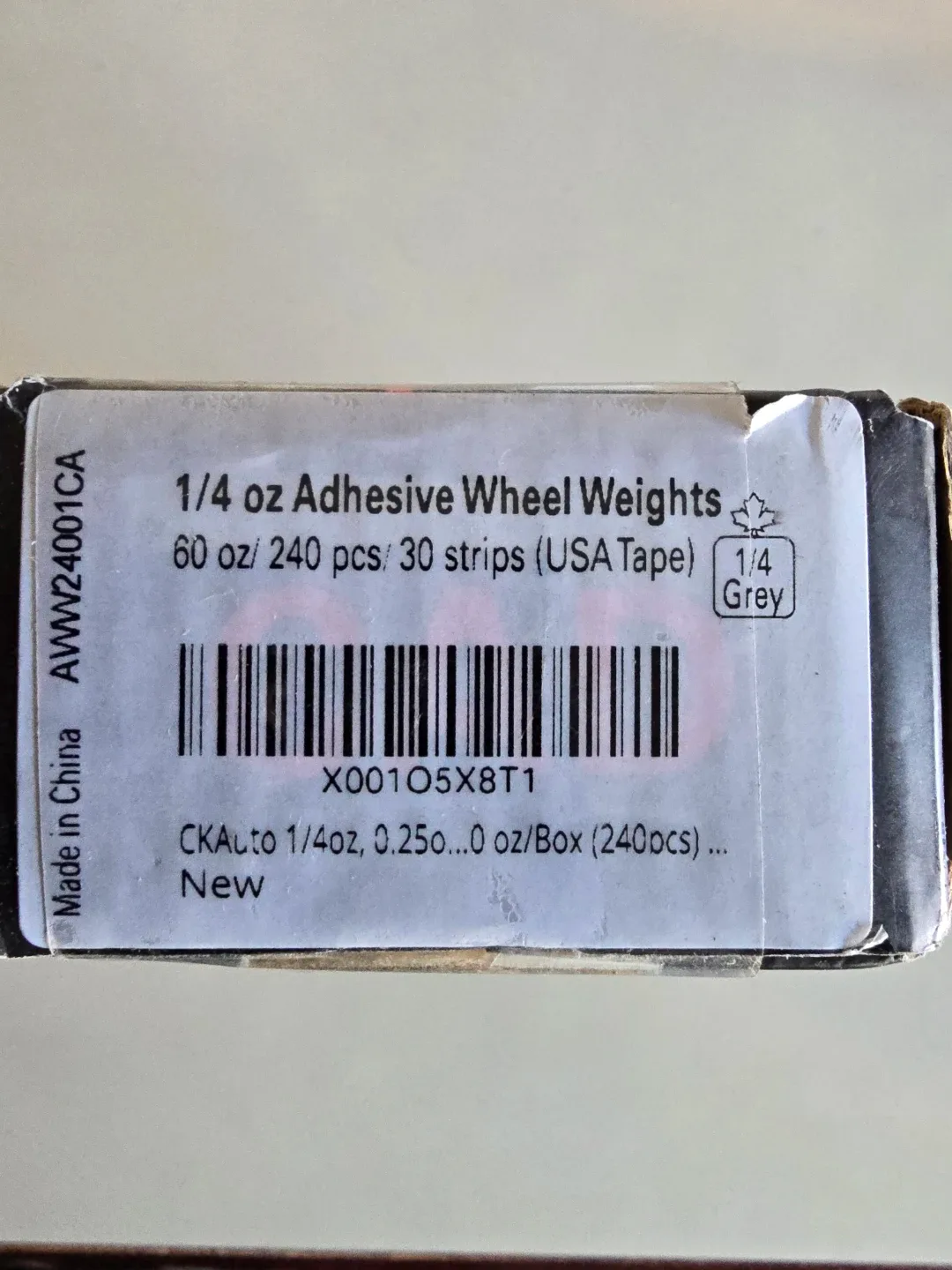 New CKAuto 1/4 oz Adhesive Steel Wheel Weights image indicator(3)