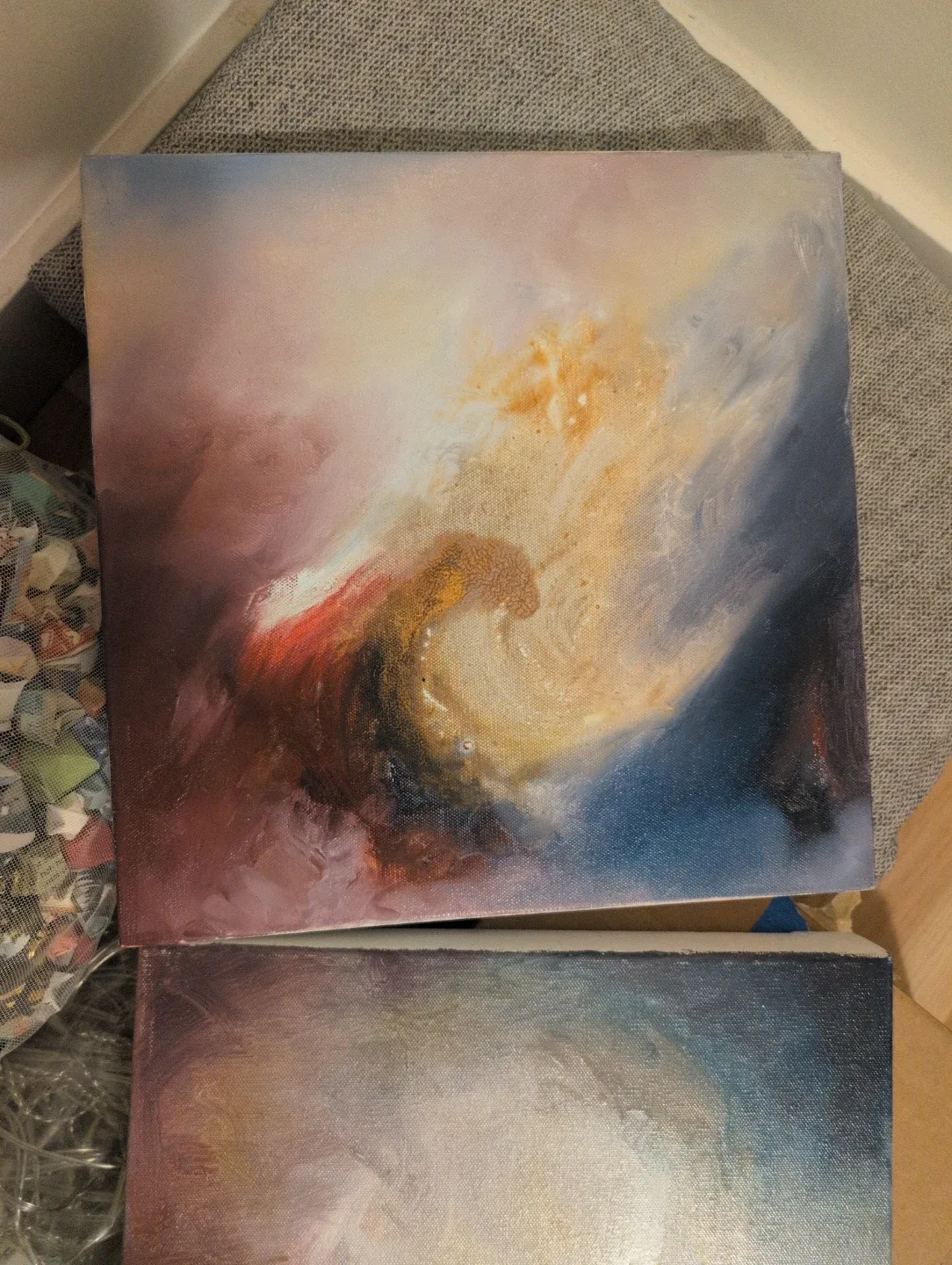 Abstract Painting duo image indicator(4)