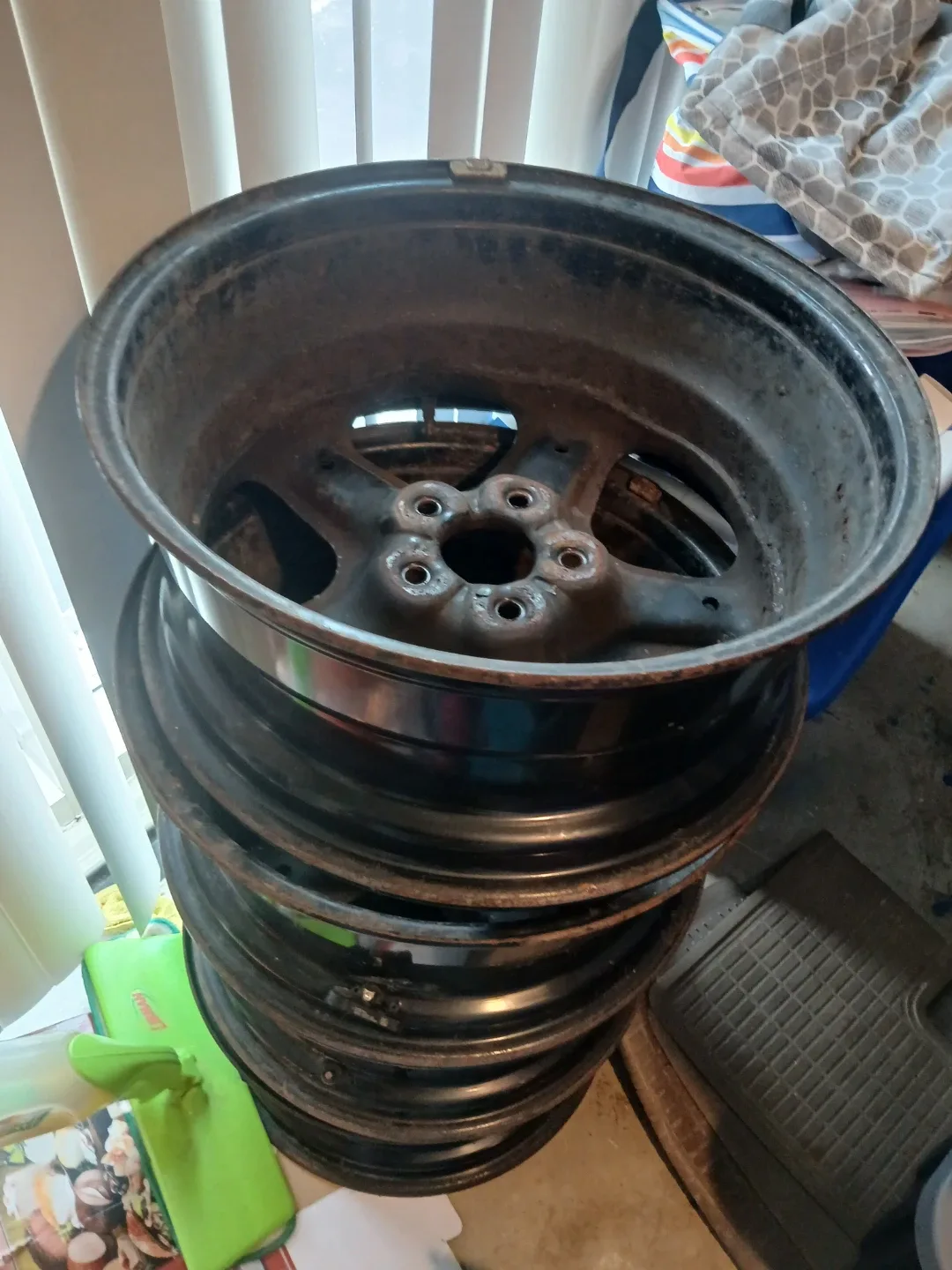 Set of 4 Steel Wheels