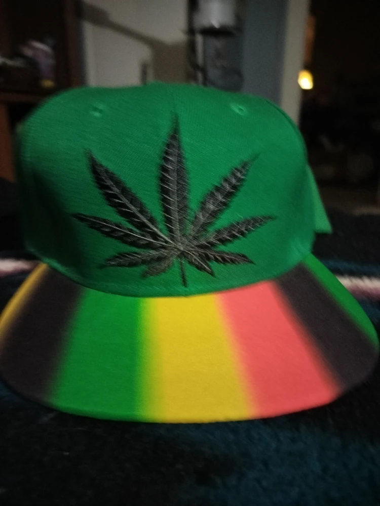 Marijuana Leaf Embroidered Baseball Cap - photo 3