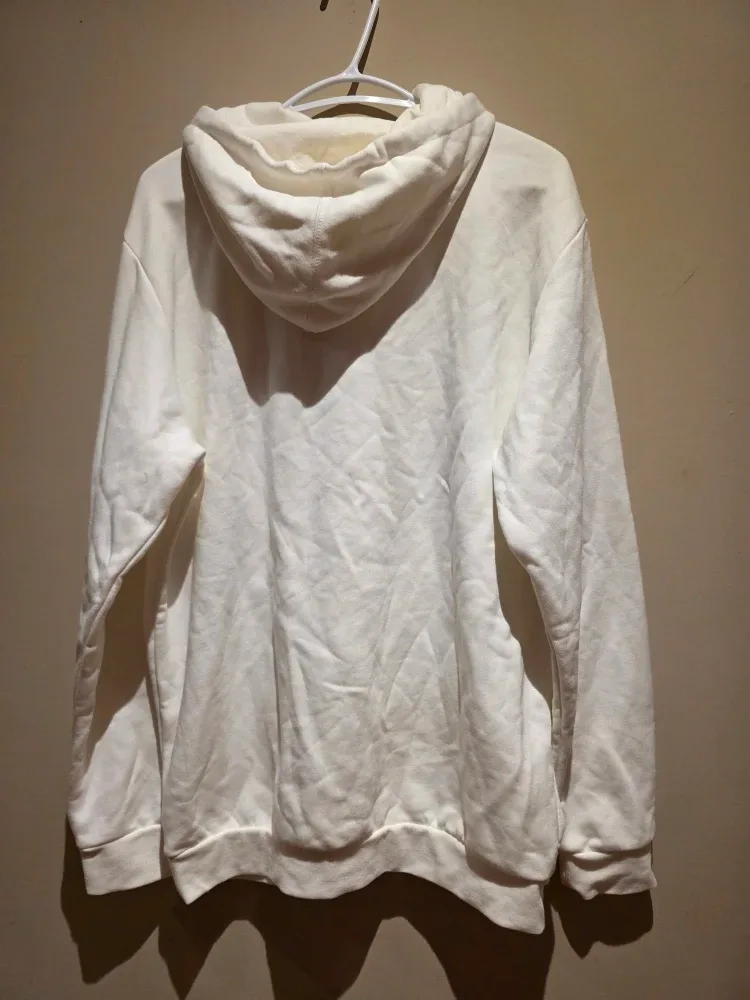 Adidas White Hoodie Size L image indicator(3)