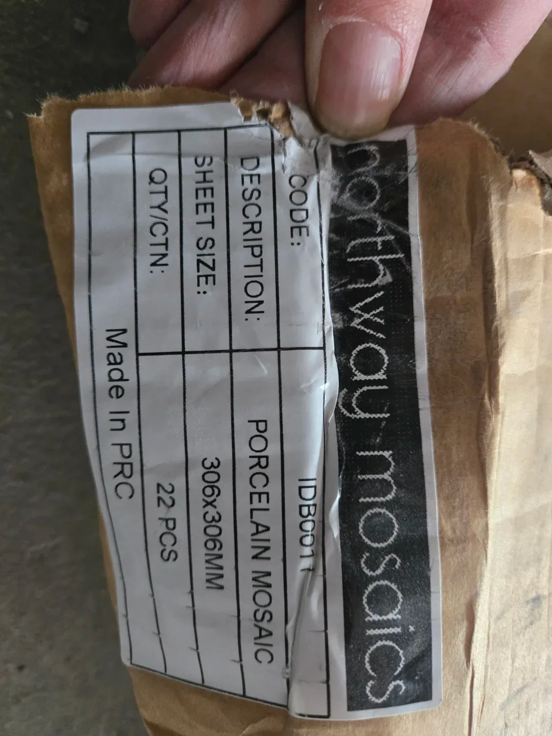 Northway Mosaics Porcelain Mosaic Tile 306x306mm