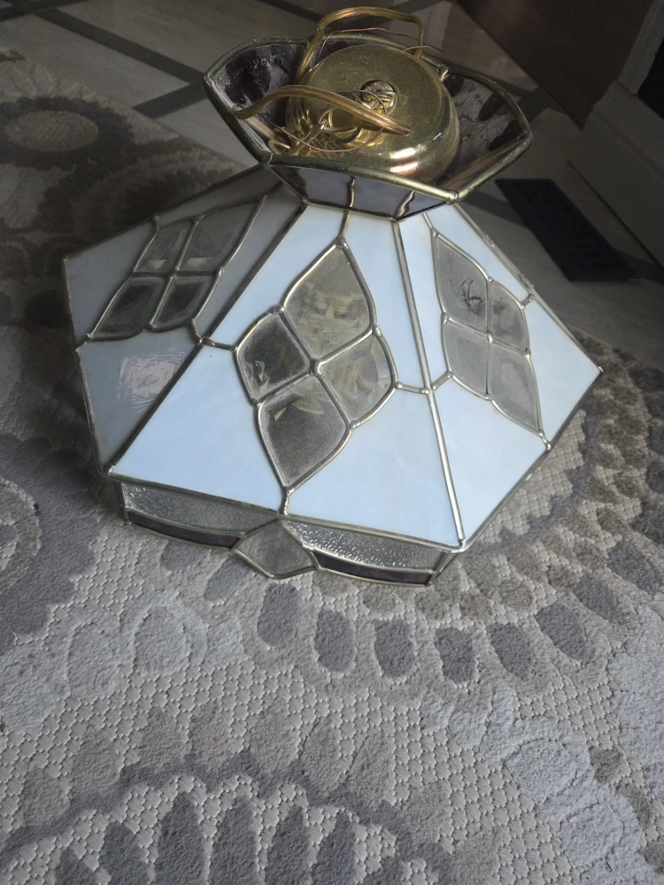 Stained Glass Ceiling Light Fixture - photo 2