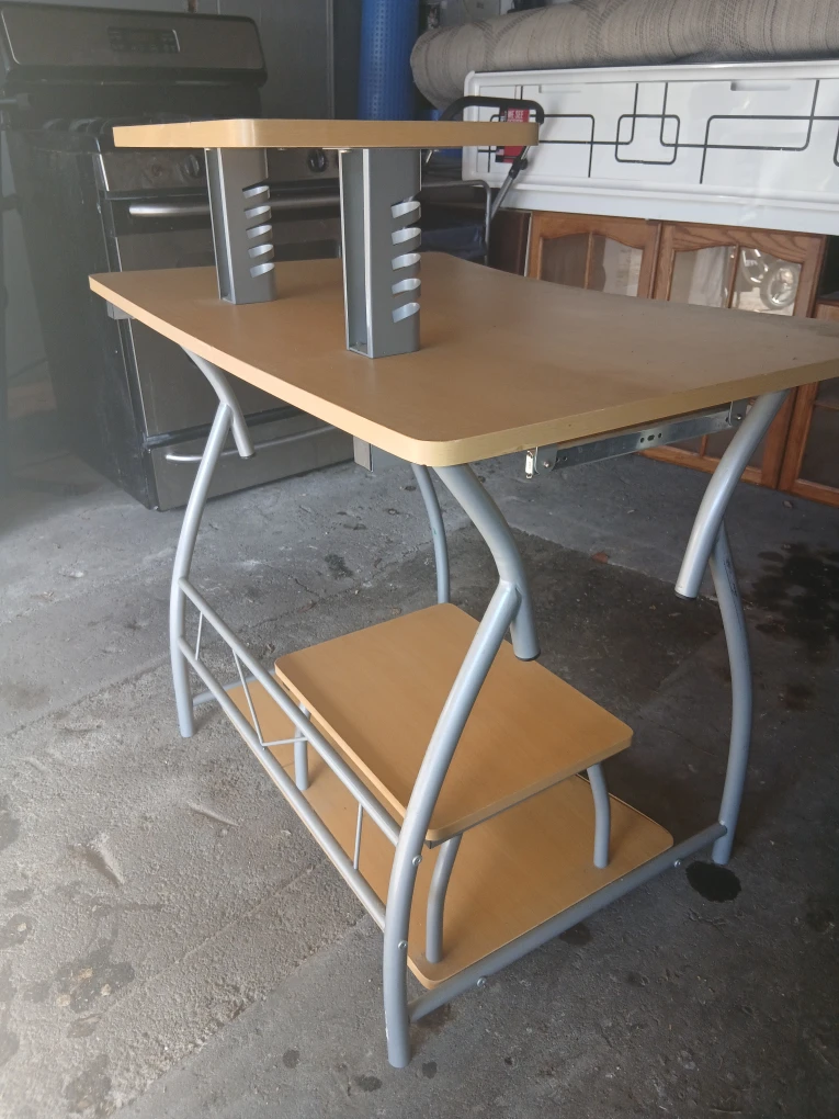 Computer Desk with Keyboard Tray - photo 5