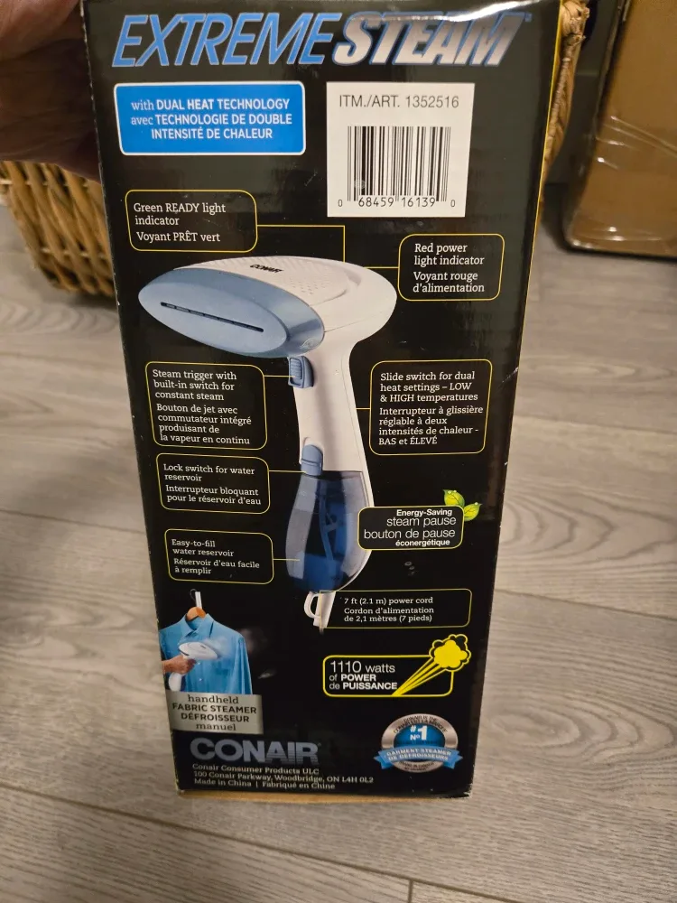 Conair Extreme Steam Handheld Steamer - New in Box! image indicator(2)