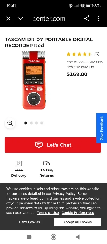 Tascam DR-07 Portable Digital Recorder image indicator(5)