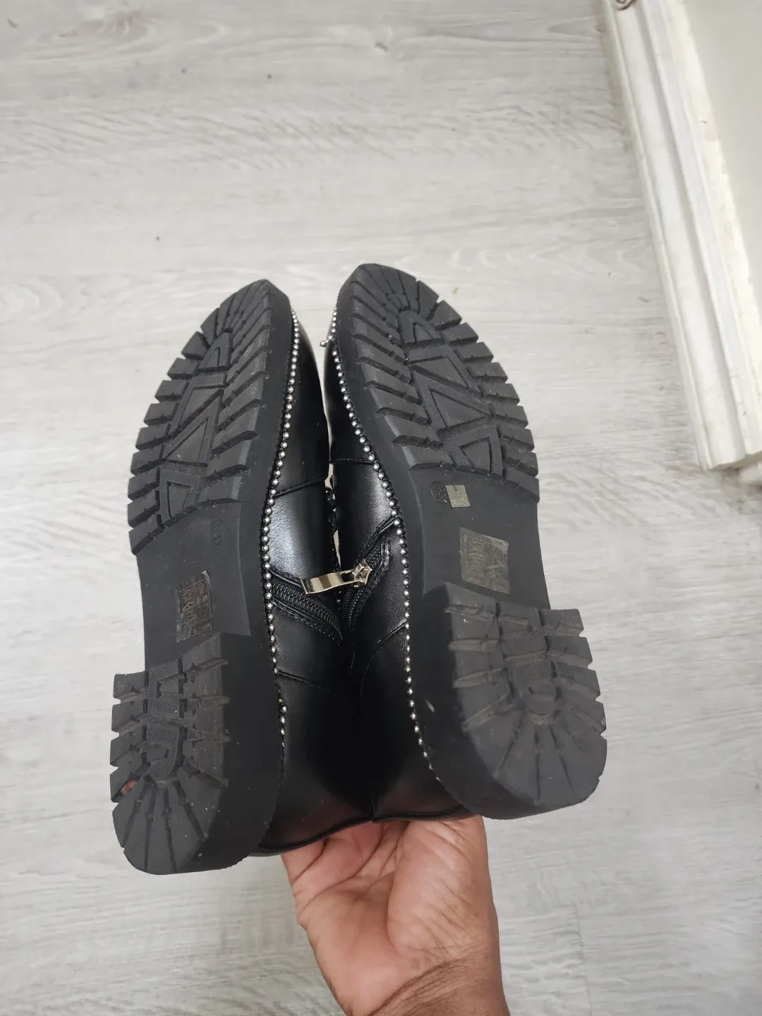 Black Lace-Up Ankle Boots - Size 38 image indicator(7)