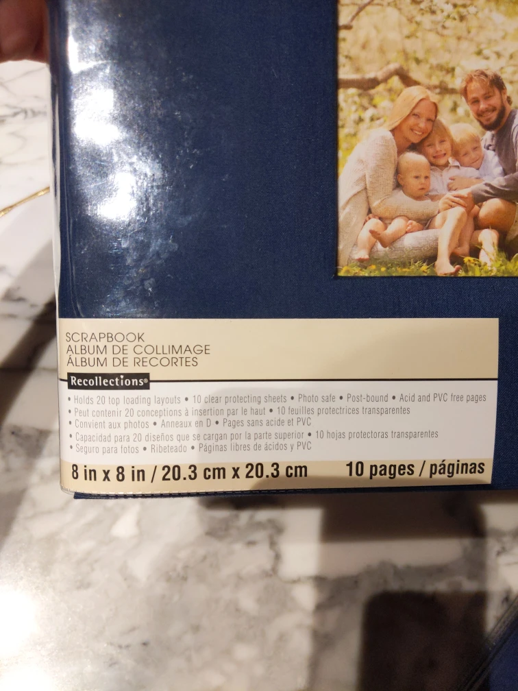 Recollections 8" x 8" Cloth Scrapbook Album - New - photo 4