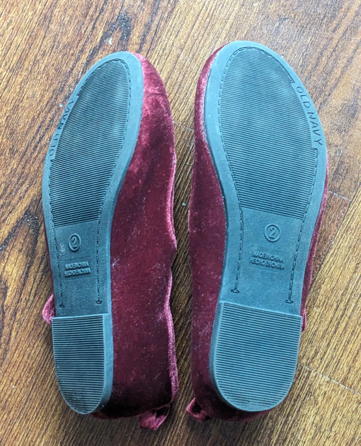 Old Navy Girls' Velvet Mary Janes - Size 2 - photo 5
