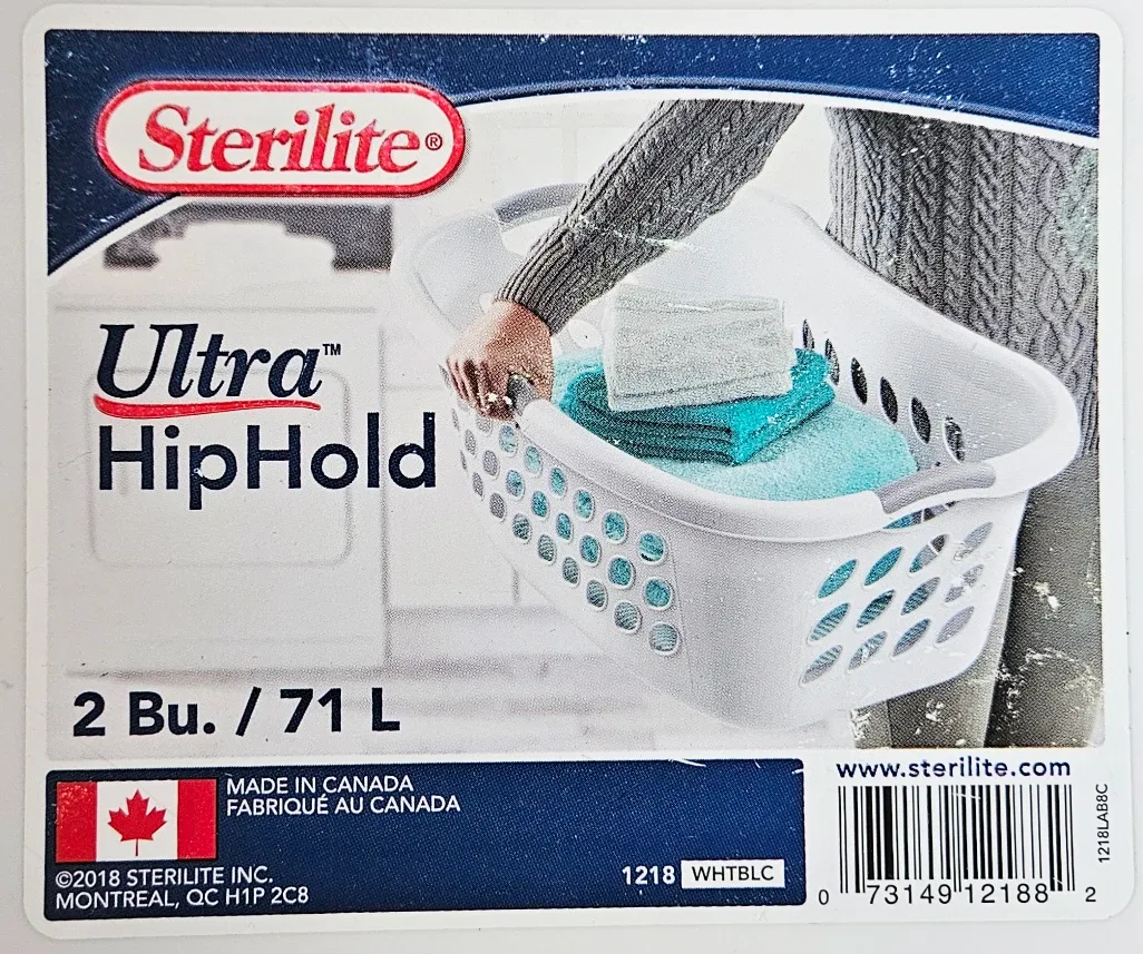 Sterilite Ultra HipHold Laundry Basket, 71L ✨️
