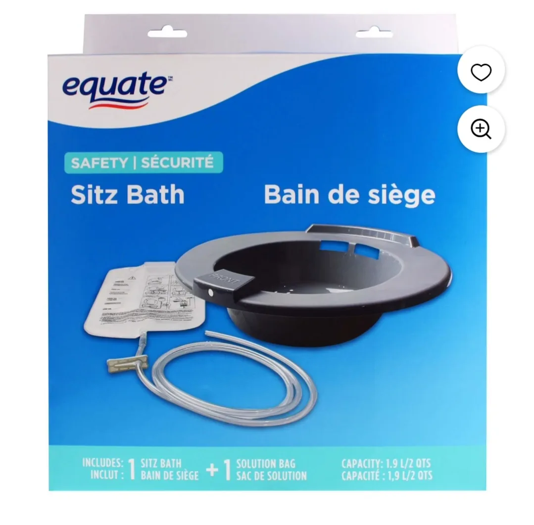 Pregnancy_postpartum Equate Sitz Bath - Fits Standard Toilets