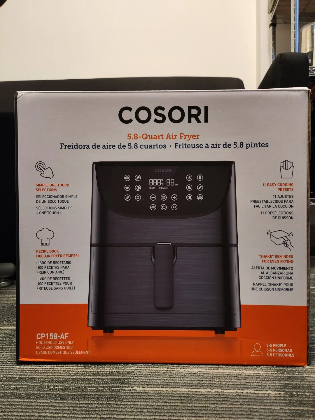 ($350 -> $130) Cosori 5.8-Quart Air Fryer