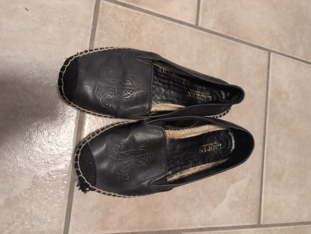 Ralph Lauren Black Espadrille Slip-Ons image indicator(2)