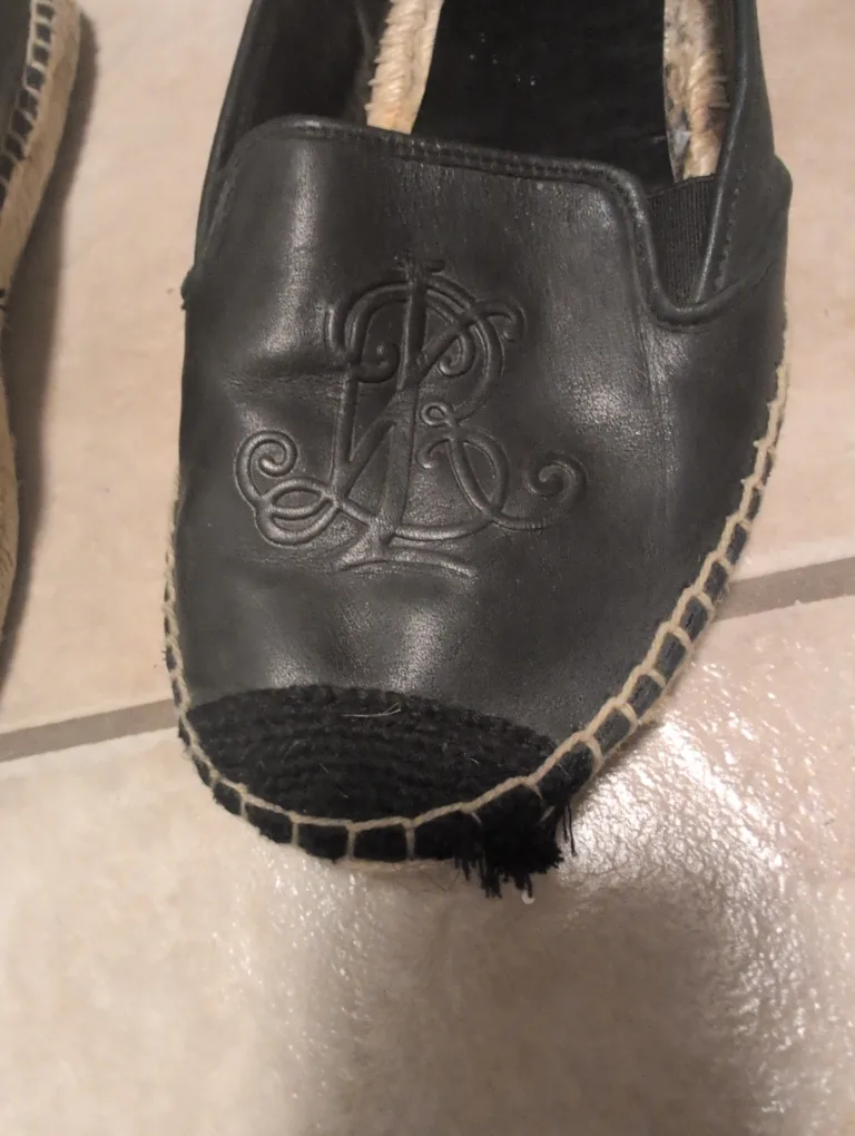 Ralph Lauren Black Espadrille Slip-Ons image indicator(4)