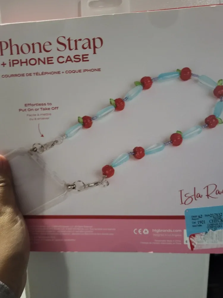 Isla Rae iPhone 15/14/13 Phone Strap + Case - New