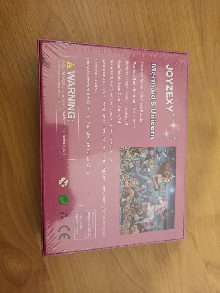 New JOYZEXY Mermaid & Unicorn 100 Piece Puzzle image indicator(2)