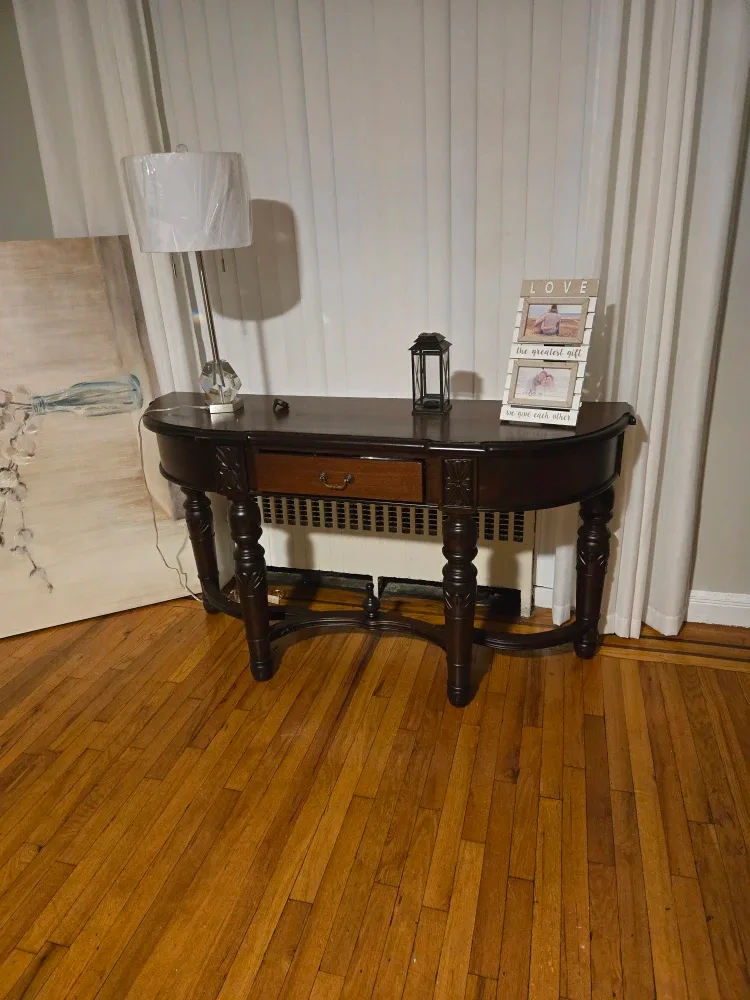 Dark Wood Console Table