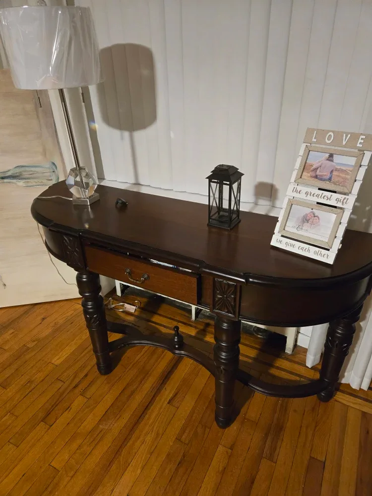 Dark Wood Console Table image indicator(2)