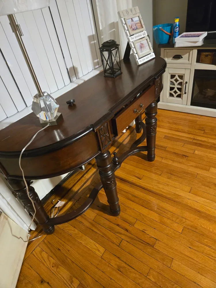 Dark Wood Console Table image indicator(3)