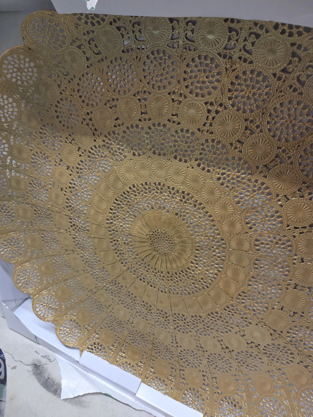 Gold Coloured Metal Placemat