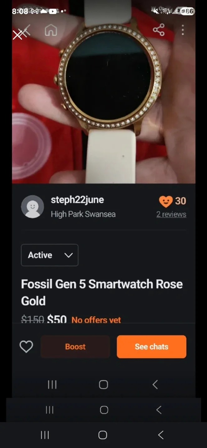 Fossil Gen 5 Smartwatch - Rose Gold