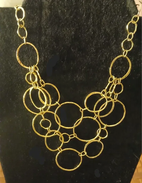 Chico Goldtone Multi-Strand Chain Necklace