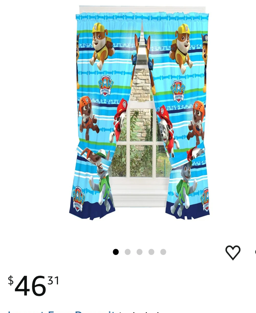 Paw Patrol Window Curtains