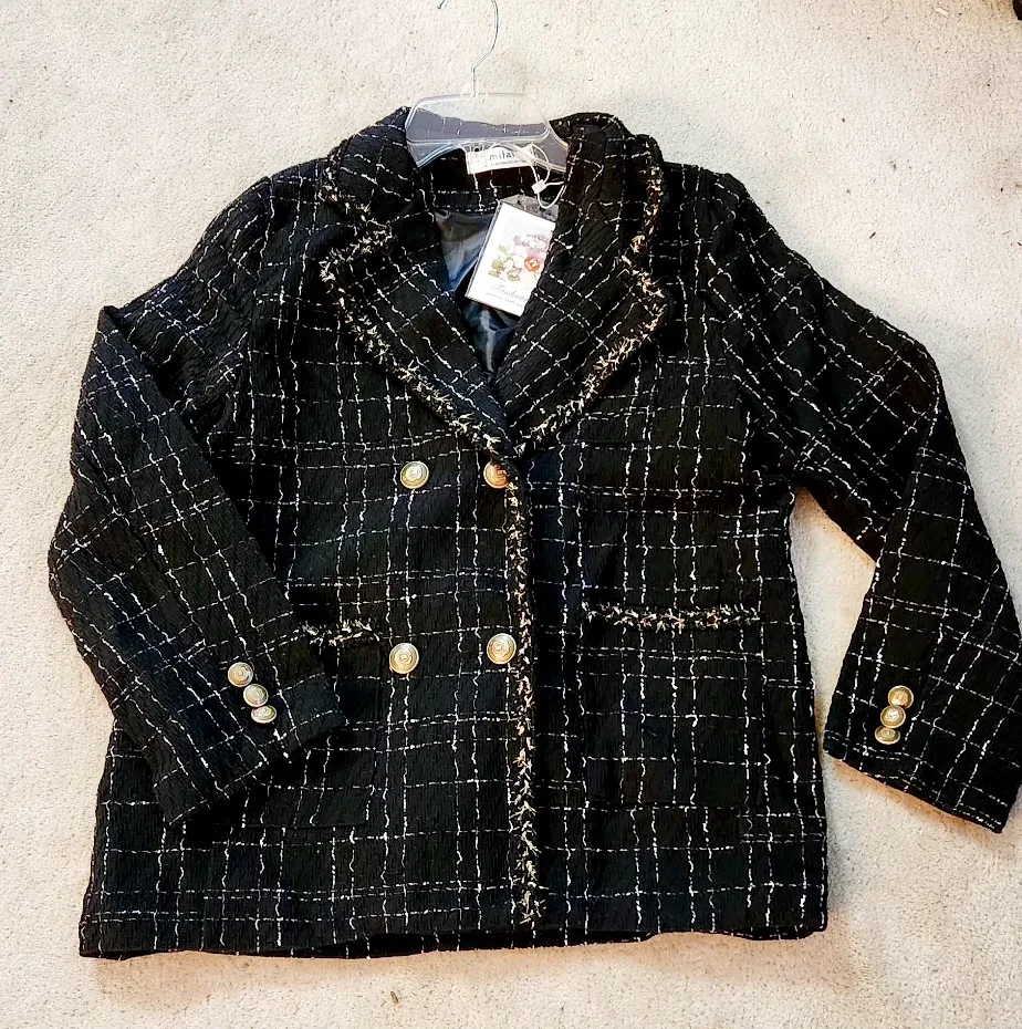Brand new Tweed Blazer - Black & White thumbnail