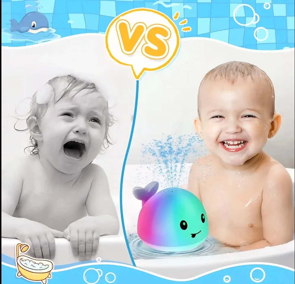 Whale Bath Toy with Sprinkler image indicator(4)