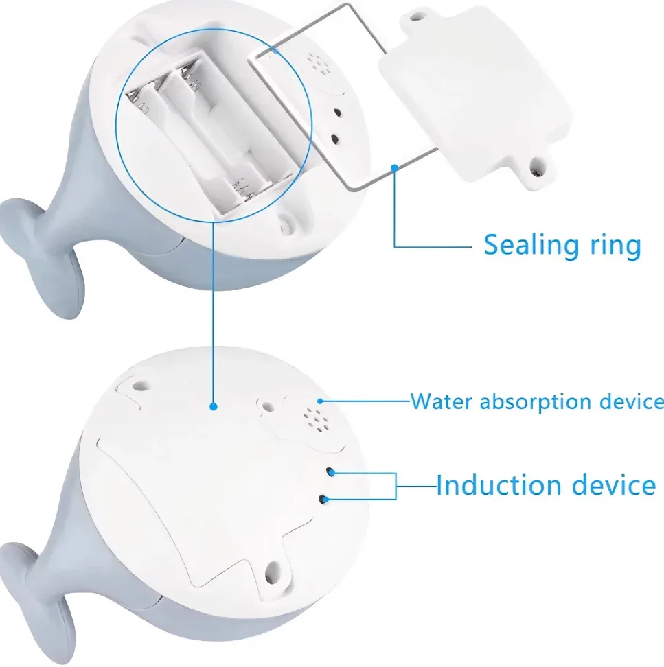 Whale Bath Toy with Sprinkler image indicator(5)
