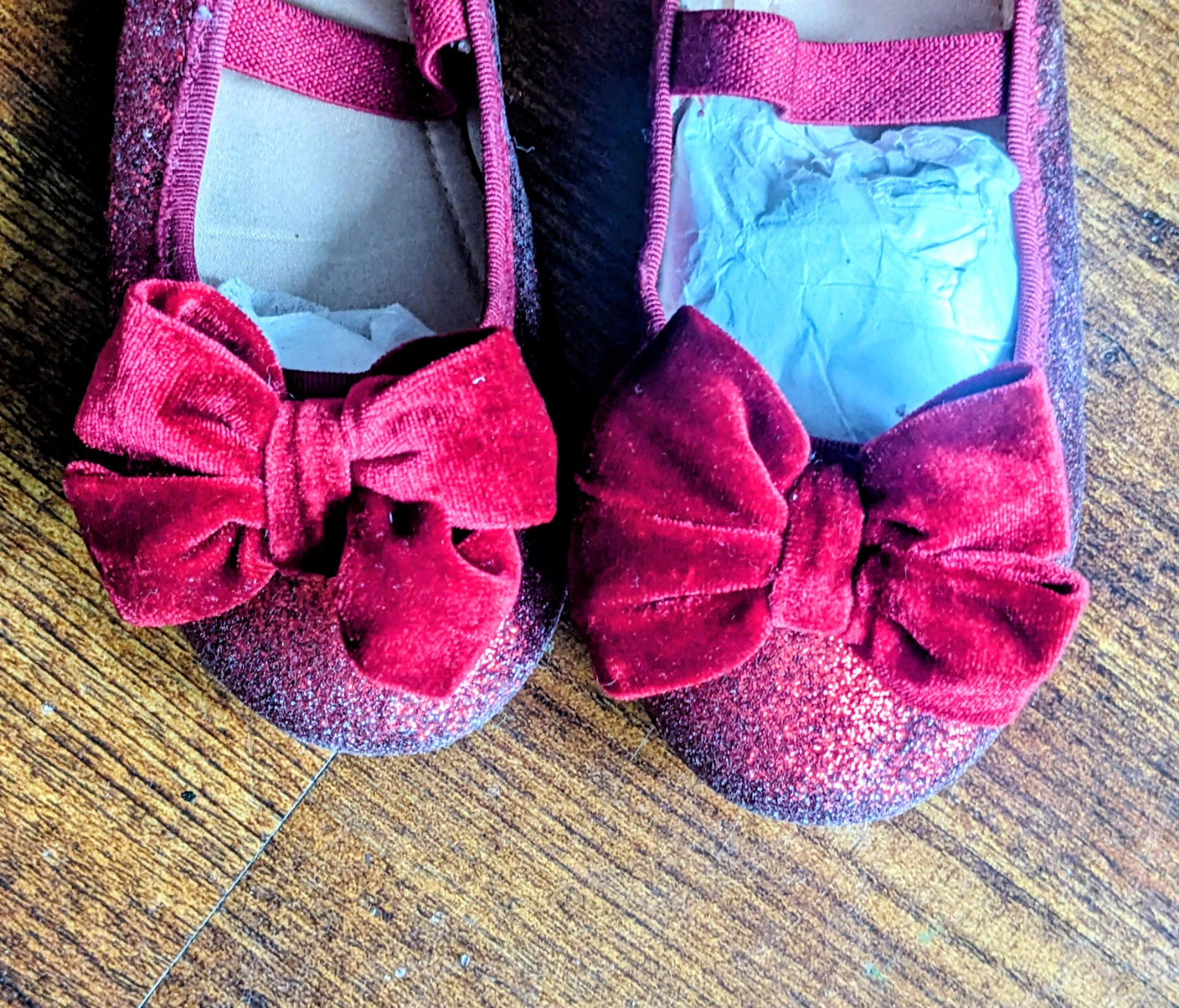 H&M Red Glitter Ballet Flats - Size 1 - photo 2