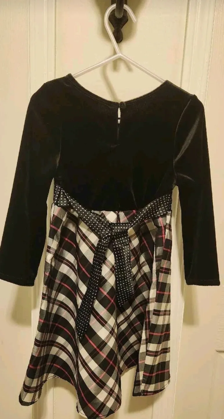 Bonnie Jean Girls' Plaid Party Dress image indicator(2)