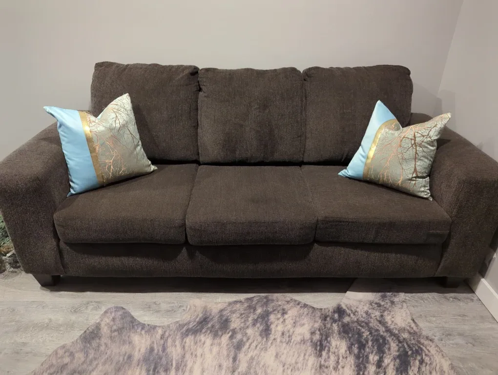 Brown Fabric Sofa