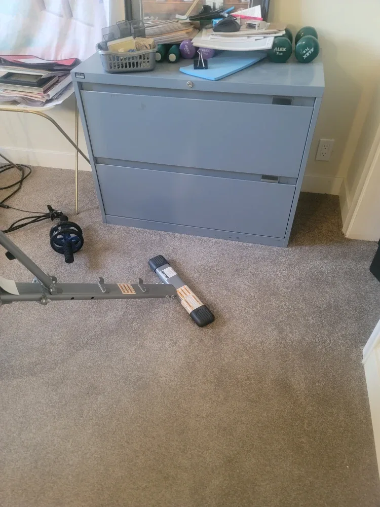 Grey Two-Drawer Filing Cabinet