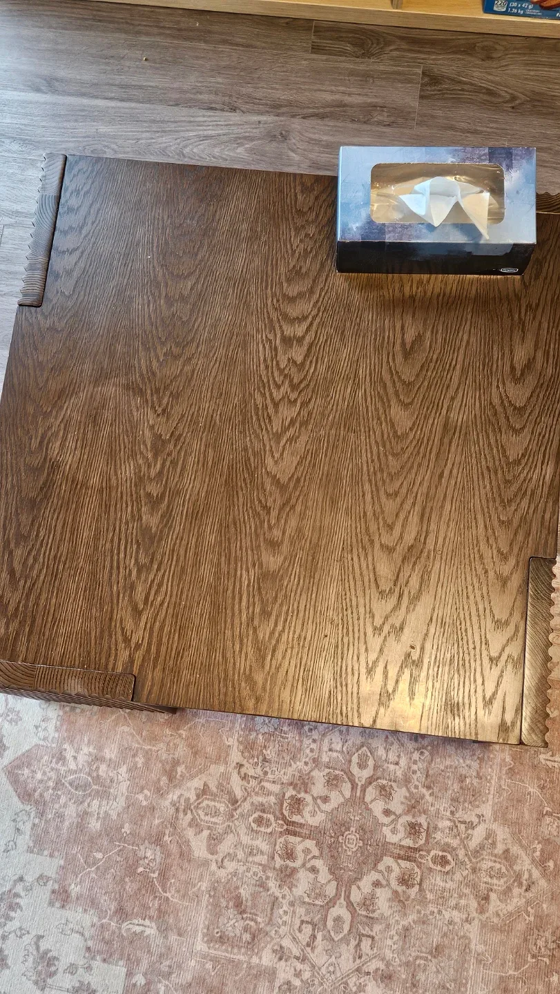 Brown Wooden coffee table/desk image indicator(3)