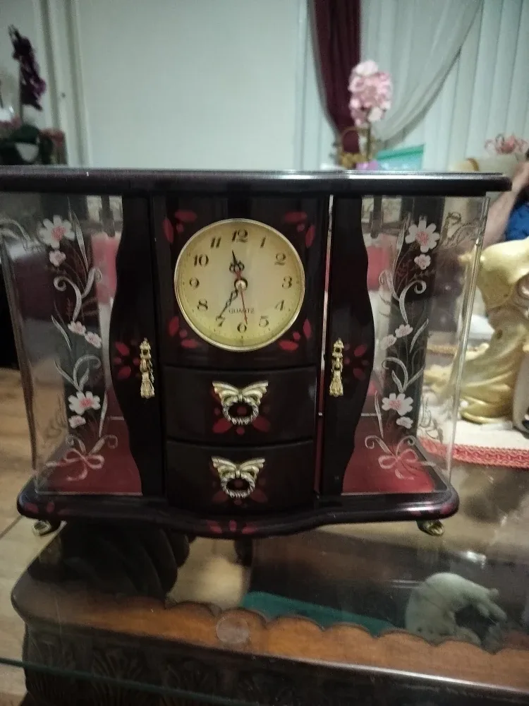 Jewelry Box with Clock