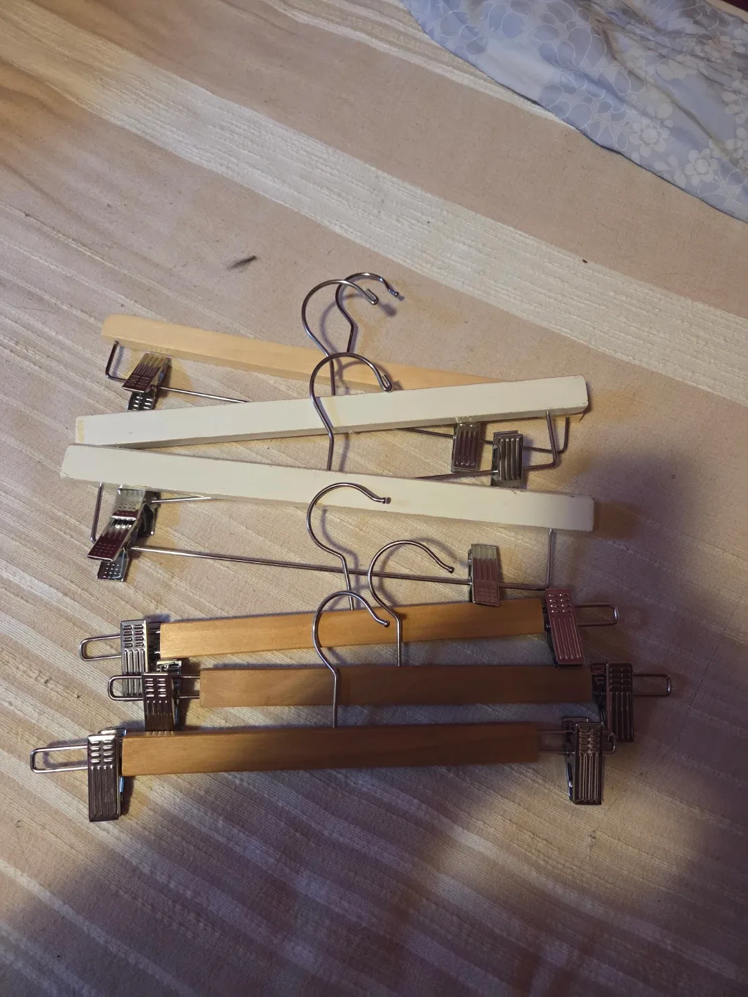 Wooden Pant Hangers - Set of 4