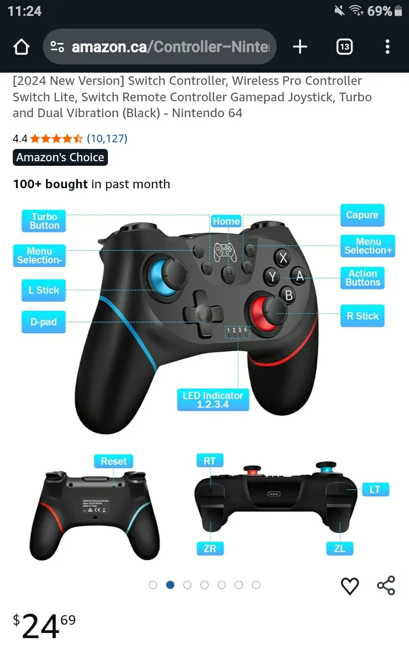 🆕 Nintendo Switch Wireless Controller 🆕 image indicator(4)