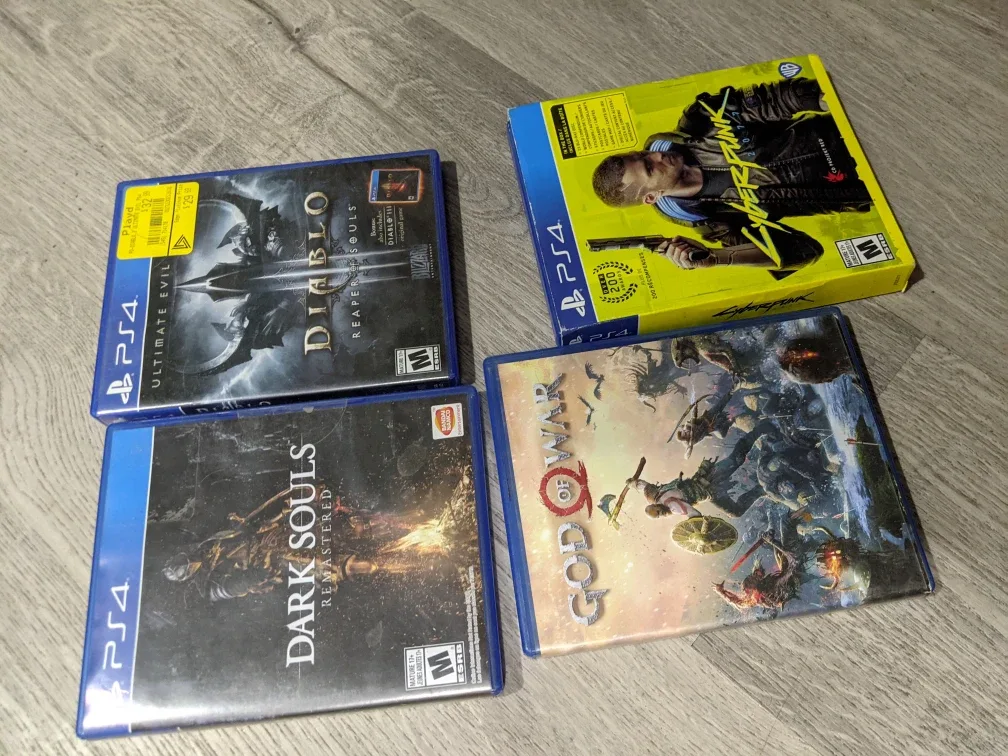 PS4 Games: Diablo, Dark Souls, God of War, Cyberpunk