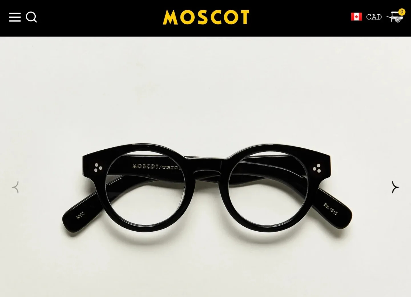 Moscot Grunya Black Eyeglasses 47-22-150 image indicator(4)