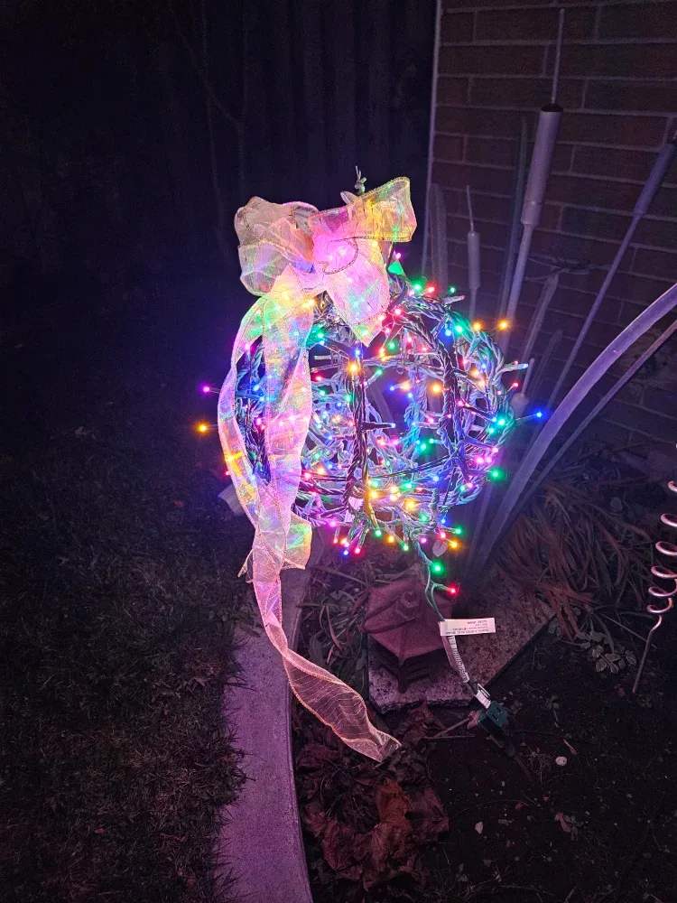 Outdoor Christmas Lighted Ball Decoration image indicator(3)