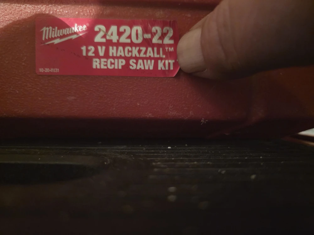 Milwaukee 2420-22 12V Hackzall Recip Saw Kit Case - photo 2